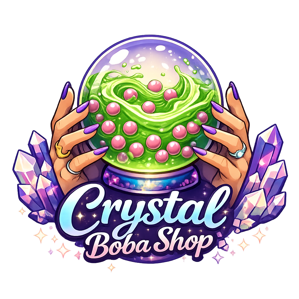 Crystal Boba Shop Logo